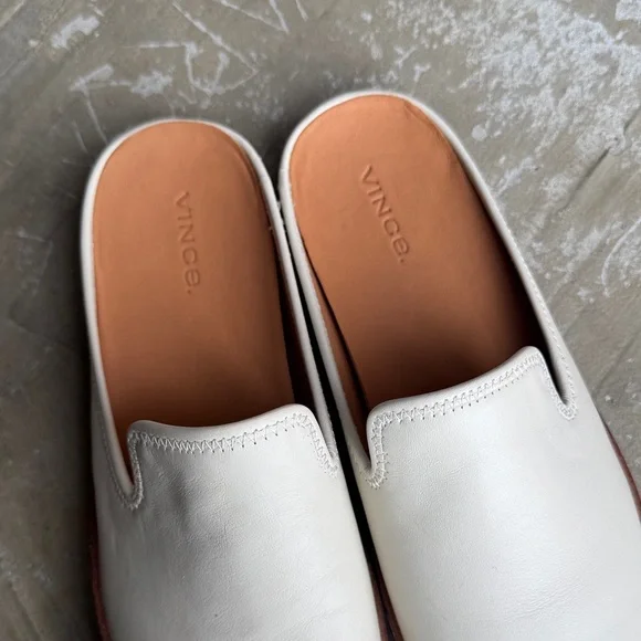 Vince Canella Leather Slip On Mules - Picture 2 of 7